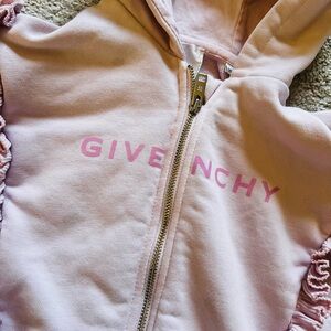Givenchy Kids Light Pink Zip-Up Hoodie